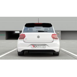 Накладка сплиттер на задний бампер на Volkswagen Polo VI GTI